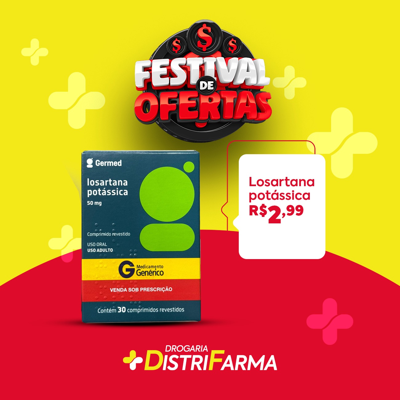 Losartana Potássica 50mg