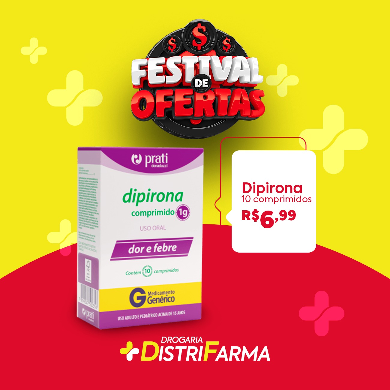 Dipirona Comprimido cartela 10 un.